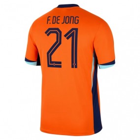 Nederland F.De Jong 21 EM Hjemmedrakt 2024